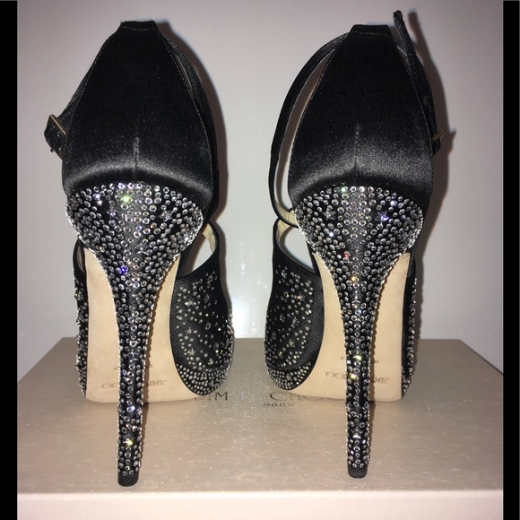 💜SEE VIDEO💜JIMMY CHOO💜Swarovski Crystals & Crystal Stars Sandals - Picture 15 of 17